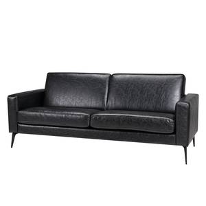 Sofa Crove (3-Sitzer) Kunstleder - Schwarz