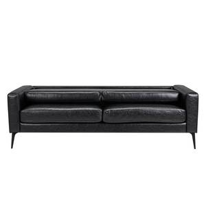 Sofa Crove (3-Sitzer) Kunstleder - Schwarz