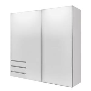 Armoire à portes coulissantes Emden Blanc - Sans portes miroir