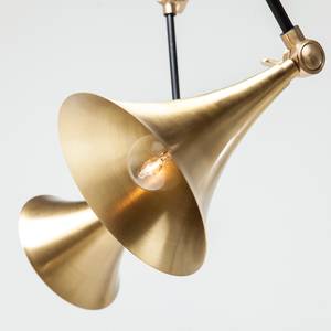 Pendelleuchte Trumpet Messing / Stahl - Gold / Schwarz