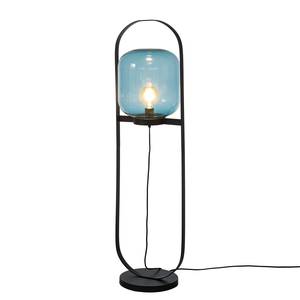 Lampadaire Jupiter Cristal / Acier - Bleu pastel