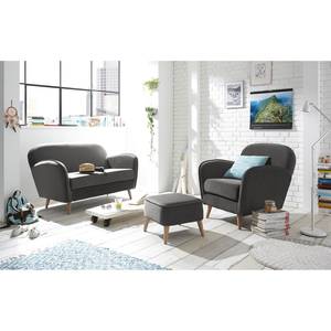 Fauteuil Vallegrande fluweel - Grijs