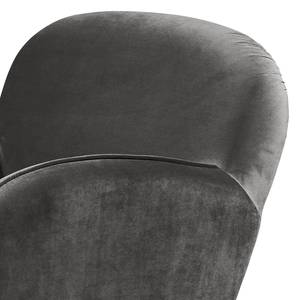 Fauteuil Vallegrande fluweel - Grijs