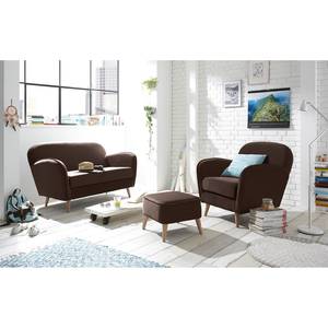 Fauteuil Vallegrande Velours - Marron noix de coco