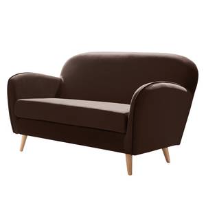 Sofa Vallegrande (2-Sitzer) Samt - Kokosnuss Braun