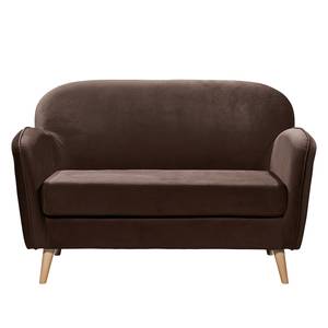 Sofa Vallegrande (2-Sitzer) Samt - Kokosnuss Braun