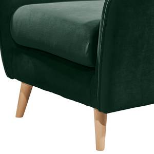 Fauteuil Vallegrande fluweel - Donkergroen