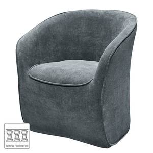 Fauteuil Saipina geweven stof - Grijs