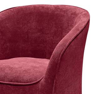 Fauteuil Saipina Tissu - Rouge Bordeaux