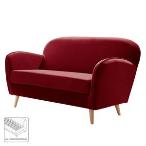 Sofa Vallegrande (2-Sitzer) Samt - Dunkelrot