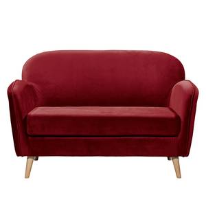 Sofa Vallegrande (2-Sitzer) Samt - Dunkelrot