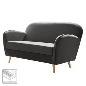 Sofa Vallegrande (2-Sitzer) Samt - Grau