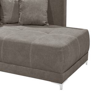Chaise longue Mineros microvezel - Taupe