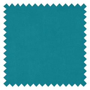 Méridienne Punata Microfibre/Tissu structuré - Bleu pétrole