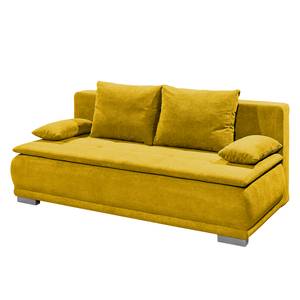 Canapé convertible Collana Tissu - Microfibre Ranu: Jaune moutarde