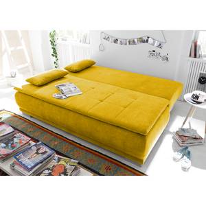 Canapé convertible Collana Tissu - Microfibre Ranu: Jaune moutarde