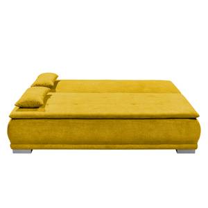 Canapé convertible Collana Tissu - Microfibre Ranu: Jaune moutarde