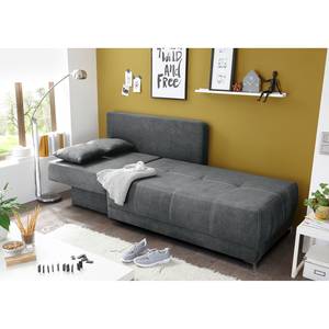 Chaise longue Mineros microvezel - Grijs