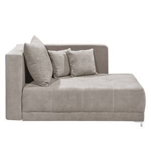 Chaise longue Mineros microvezel - Cappuccinokleurig