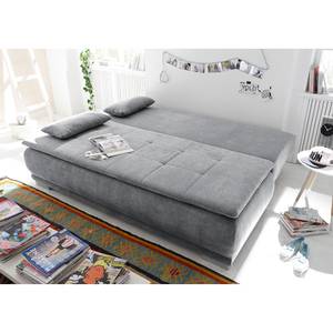 Canapé convertible Collana Tissu - Microfibre Ranu: Gris foncé