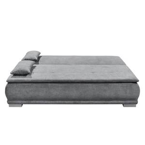 Canapé convertible Collana Tissu - Microfibre Ranu: Gris foncé