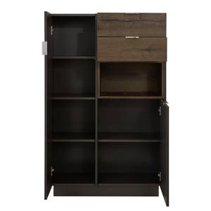 Highboard Atlanta Anthrazit / Eiche Dekor