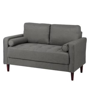 Sofa Saranda (1/2 places) Tissu - Gris foncé