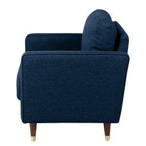 Fauteuil Saranda Geweven stof - Marineblauw