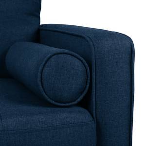 Fauteuil Saranda Geweven stof - Marineblauw