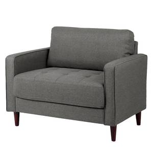 Fauteuil Saranda Geweven stof - Donkergrijs