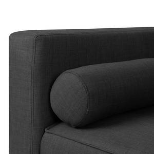 Canapé convertible Folldal Tissu - Tissu Radis: Anthracite