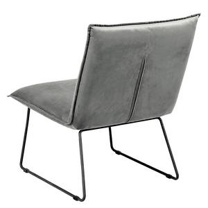 Fauteuil Sinaia Fluweel - Grijs