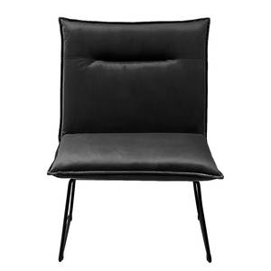 Fauteuil Sinaia Fluweel - Zwart