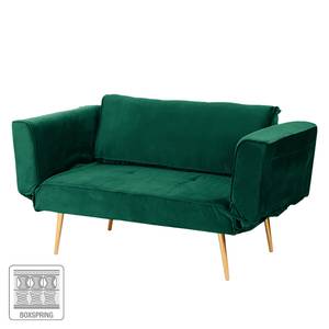 Divano letto Behram velluto - Verde scuro