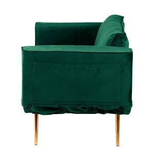 Divano letto Behram velluto - Verde scuro