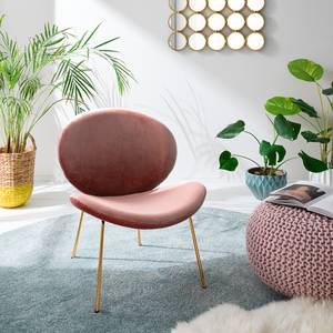 Fauteuil Zadar Velours - Rose vieilli