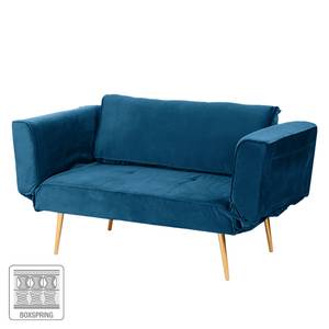 Schlafsofa Behram II Samt - Marineblau