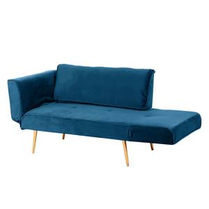 Schlafsofa Behram II Samt - Marineblau