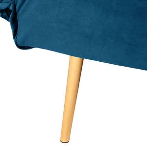 Schlafsofa Behram II Samt - Marineblau