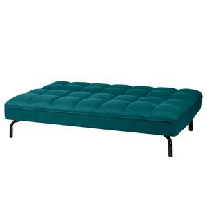 Canapé convertible Thasos Tissu - Bleu pétrole