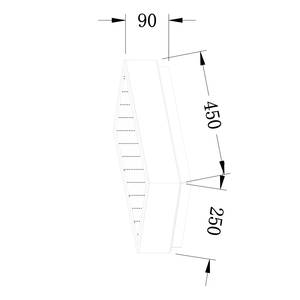 LED-Deckenleuchte Bens II Strukturesche massiv / Acrylglas - 1-flammig