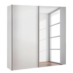 Armoire à portes coulissantes Budget Blanc polaire - 200 cm - 1 miroir - Blanc polaire - 200 x 48 cm - 1 miroir