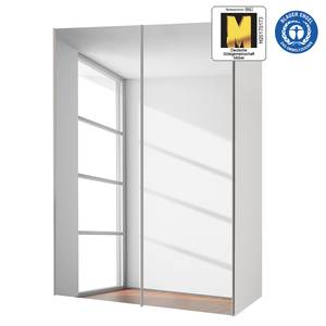 Schwebetürenschrank Budget Polarweiß - 150 cm - 2 Spiegel - Polarweiß - 150 x 68 cm - 2 Spiegeltüren