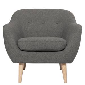 Fauteuil Lamia Geweven stof - Donkergrijs