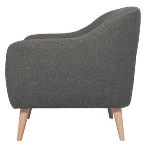 Fauteuil Lamia Geweven stof - Donkergrijs