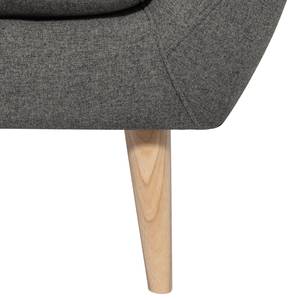 Fauteuil Lamia Geweven stof - Donkergrijs