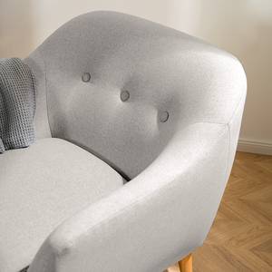 Fauteuil Lamia Geweven stof - Grijs