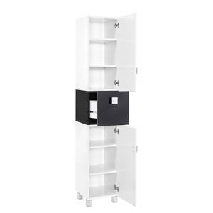 Armoire haute Toronto Blanc / Noir