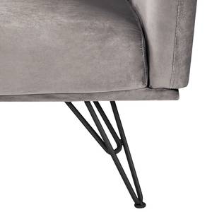 Schlafsofa Patan Samt - Champagnermetallic