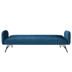 Schlafsofa Patan Samt - Marineblau